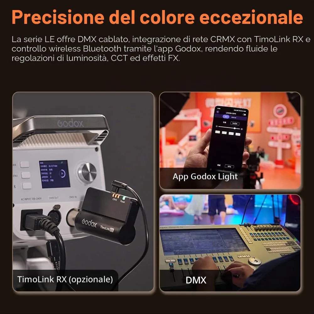 Godox Knowled LE200Bi Luce Video LED Kit Softbox 90cm