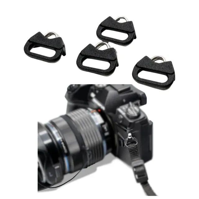 LENS-AID anelli triangolari tracolla fotocamera 4 pezzi