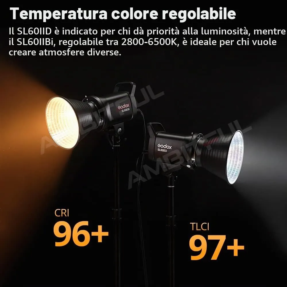 Godox SL60II-D Luce Continua LED 5600K Bowens