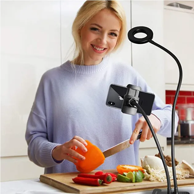 UBeesize selfie ring light clip 3 colori