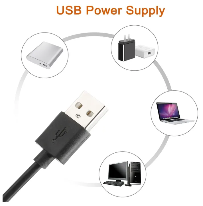 UBeesize Selfie Ring Light anulare con braccio flessibile USB