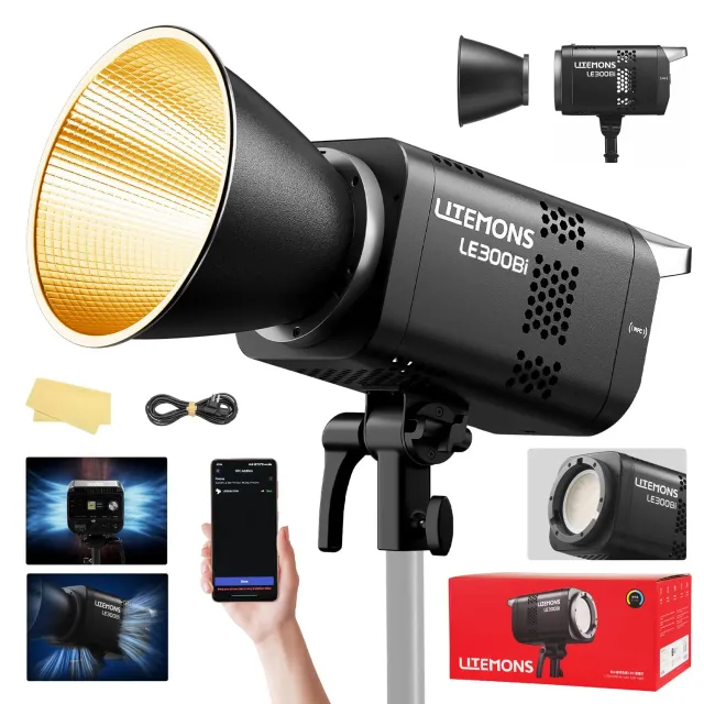 Godox Litemons LE300Bi luce LED 300W bicolore nera