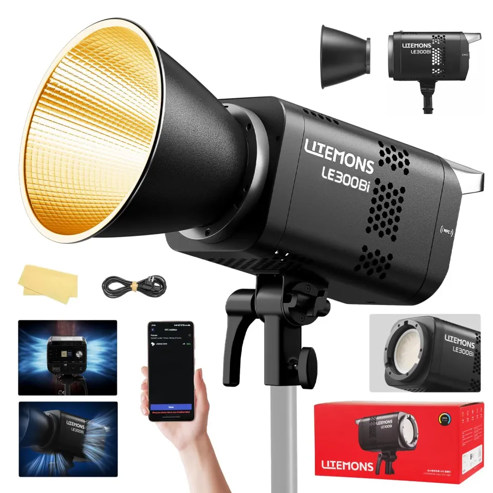 Godox Litemons LE300Bi luce LED 300W bicolore nera