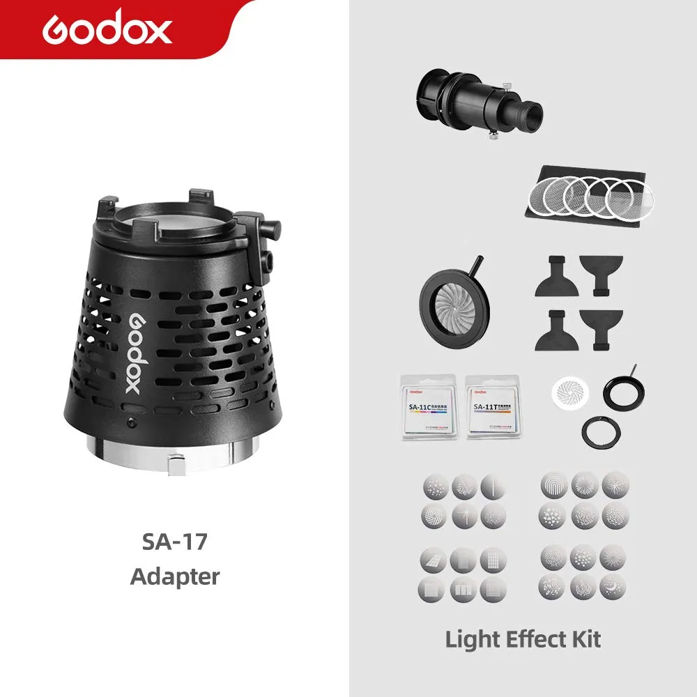 Godox SA-17 Kit Proiettore SA-P Luce LED Bowens
