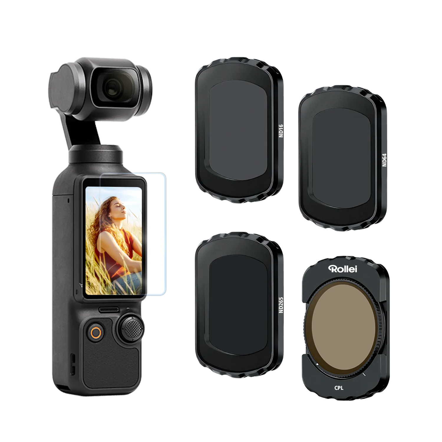 Rollei set filtri DJI Osmo Pocket 3 ND CPL magnetici