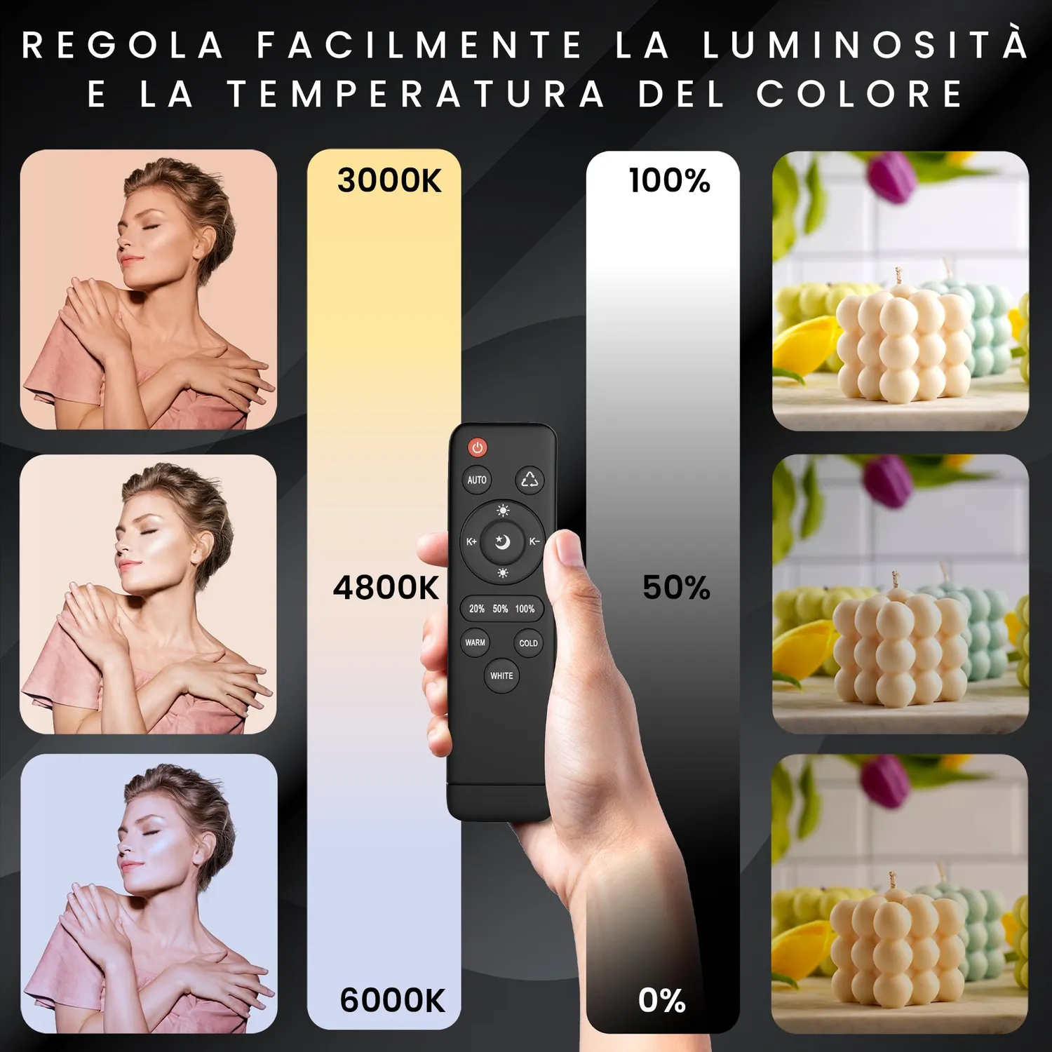 PIXETOOL Set Studio Fotografico XL softbox LED fondali