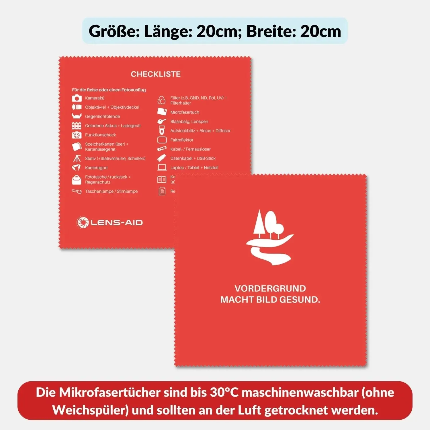LENS-AID Inspiracles Cheat Sheet Panni Microfibra 5 Pezzi
