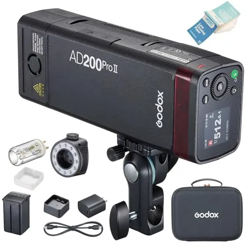 Godox AD200Pro II flash esterno TTL 200Ws tasca