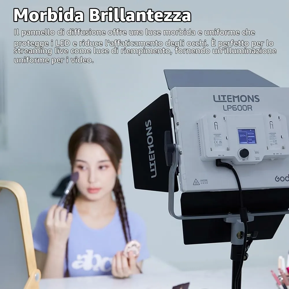 Godox Litemons LP600Bi pannello LED bicolore 60W 2800-6500K