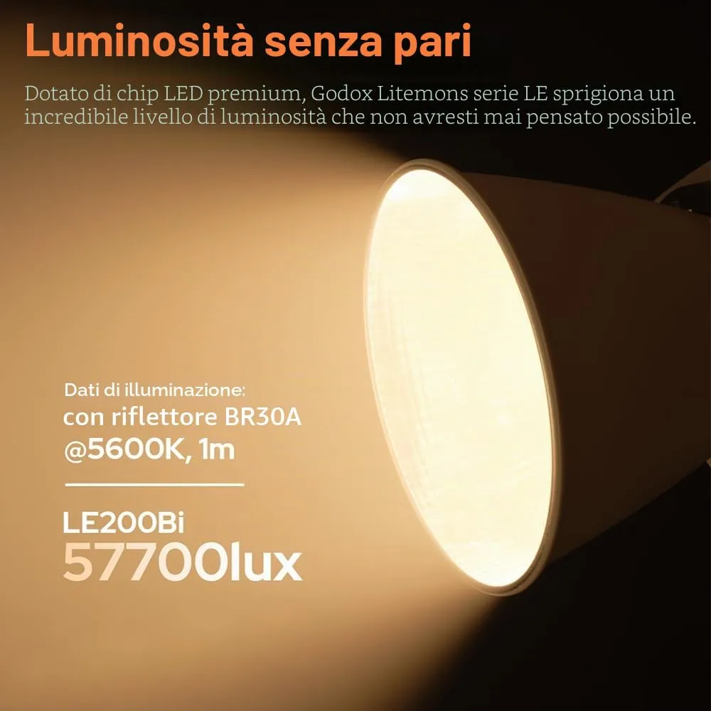 Godox Knowled LE200Bi Luce Video LED Kit Softbox 90cm