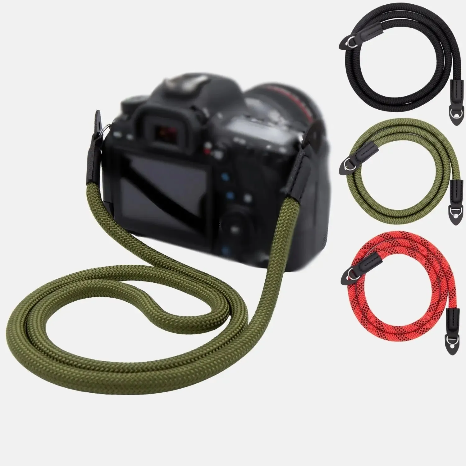 LENS-AID tracolla fotocamera corda nera 100 cm