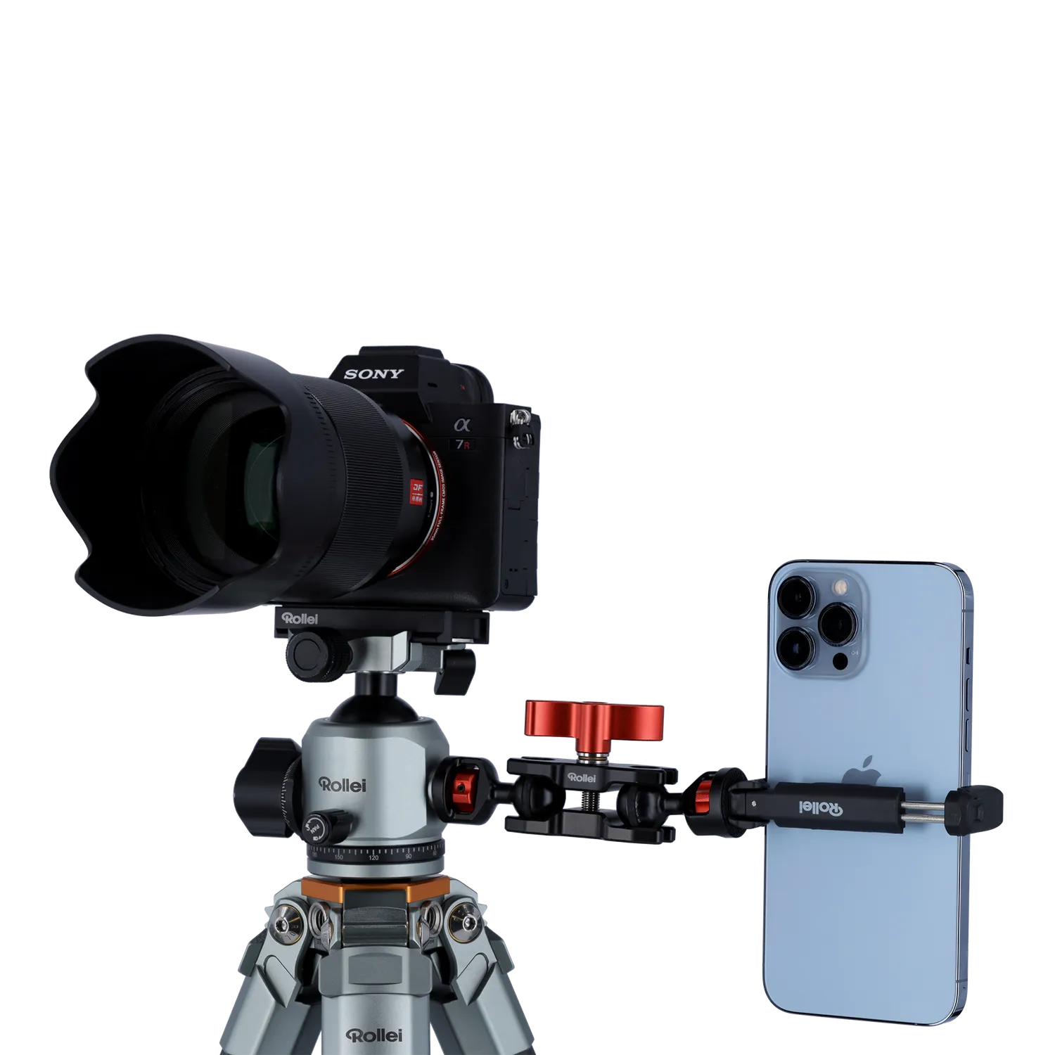 Rollei Supporto Smartphone Colonna Treppiede 6,5-8,5 cm