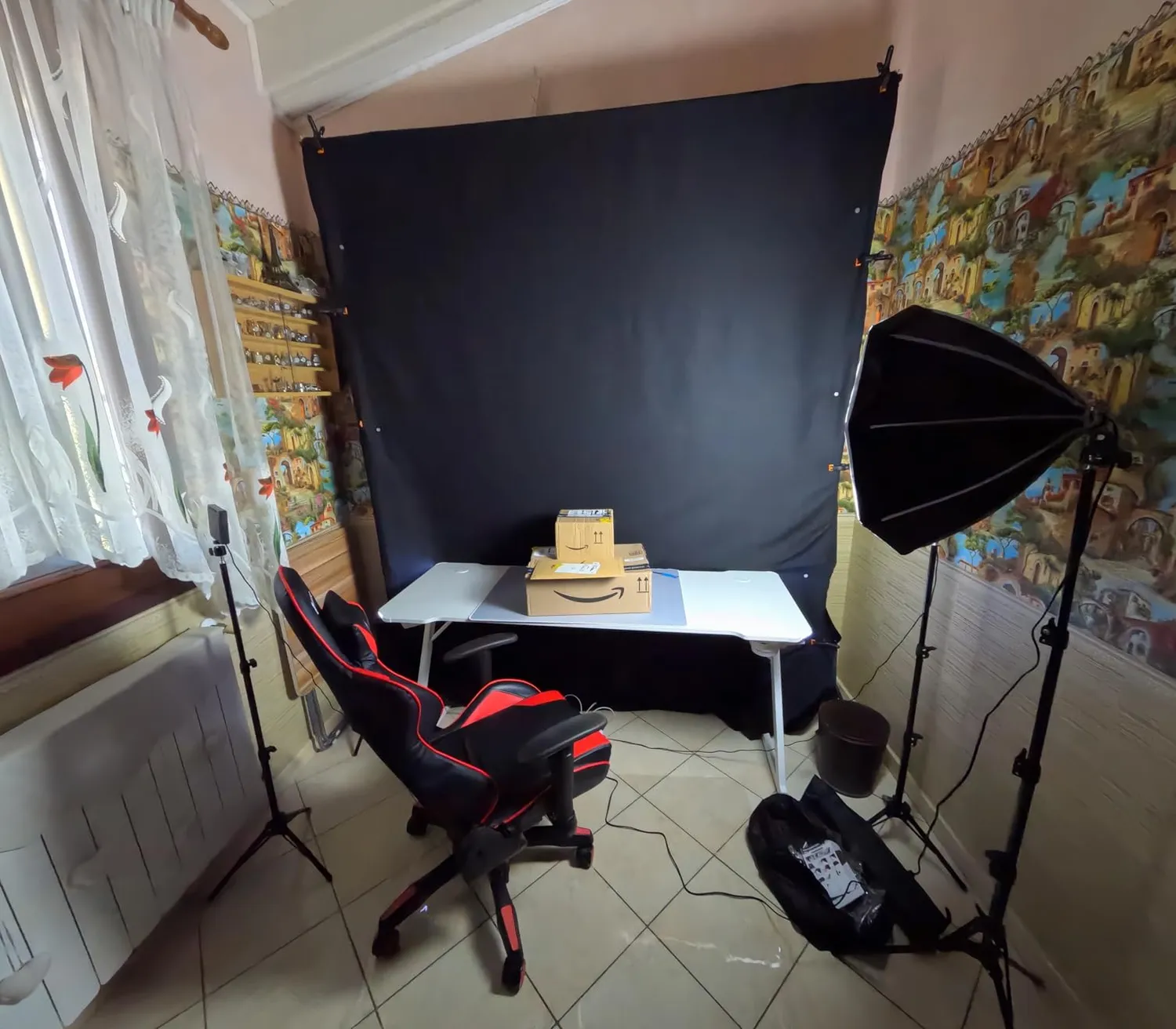 FGen Softbox Ottagonale 50 cm LED 60W con Telecomando