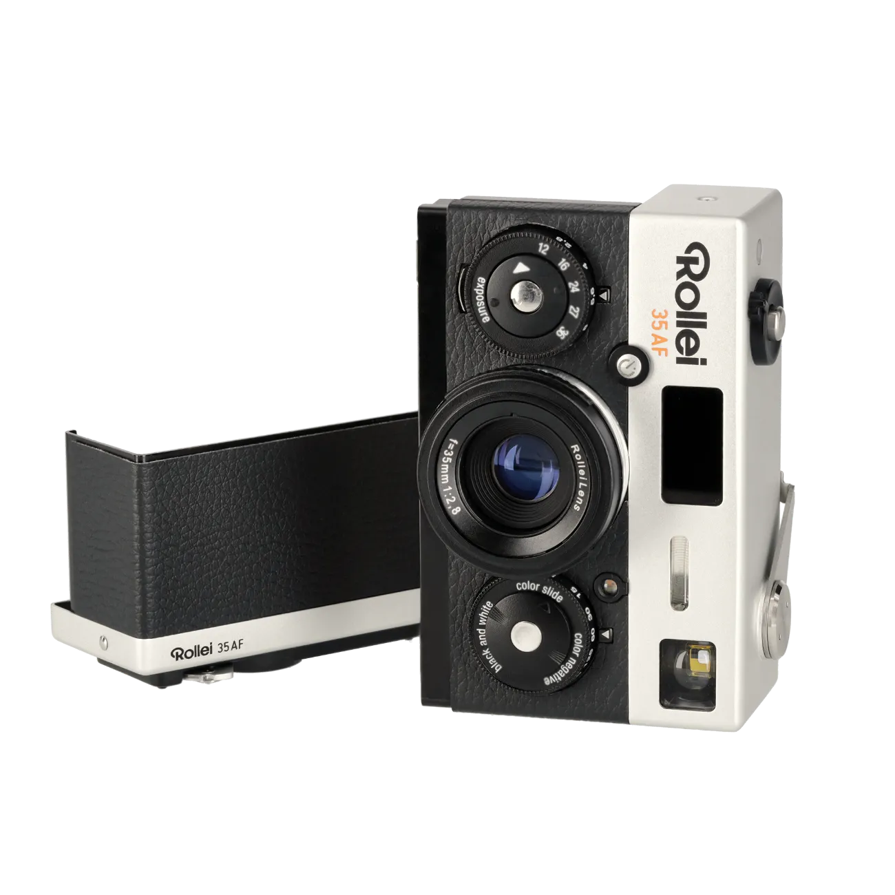 Rollei 35 AF fotocamera analogica 35mm f/2.8 nera