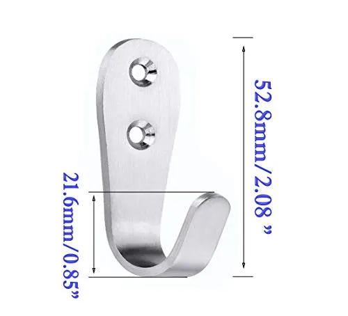 FGen Ganci Acciaio Inox Singoli 20 Pezzi App appendere