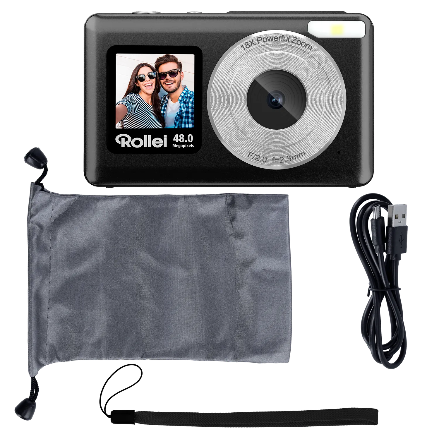 Rollei Compactline Pocket fotocamera digitale Trasparente 48MP