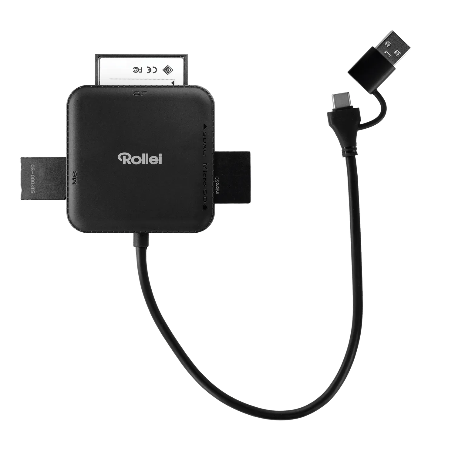 Rollei 4-in-1 lettore schede SD microSD USB rapido