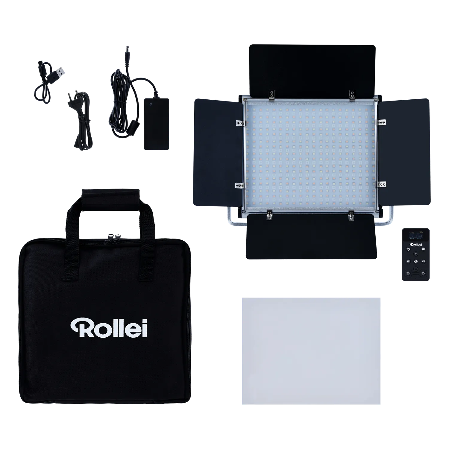 Rollei Lumis Panel 600 RGB pannello LED 2x con stativi