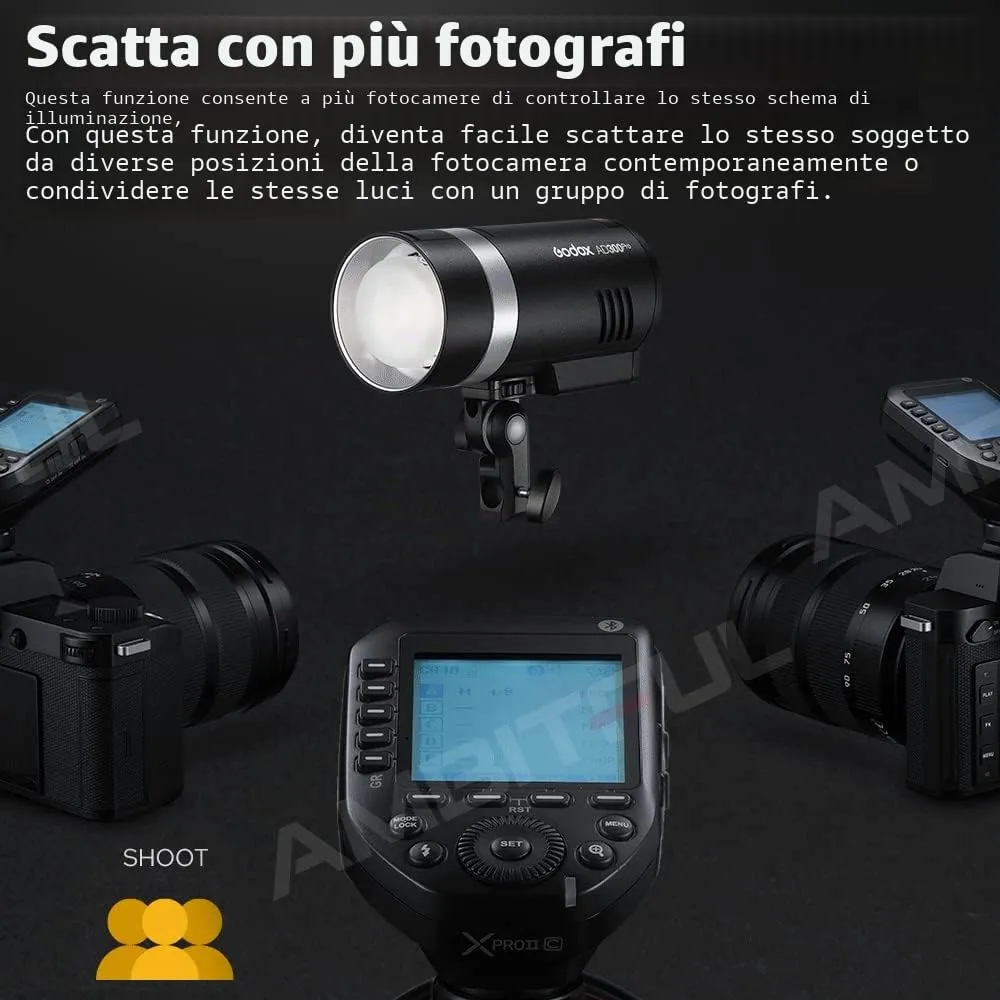 Godox XproII-F radiocomando flash TTL Fuji HSS 1/8000s