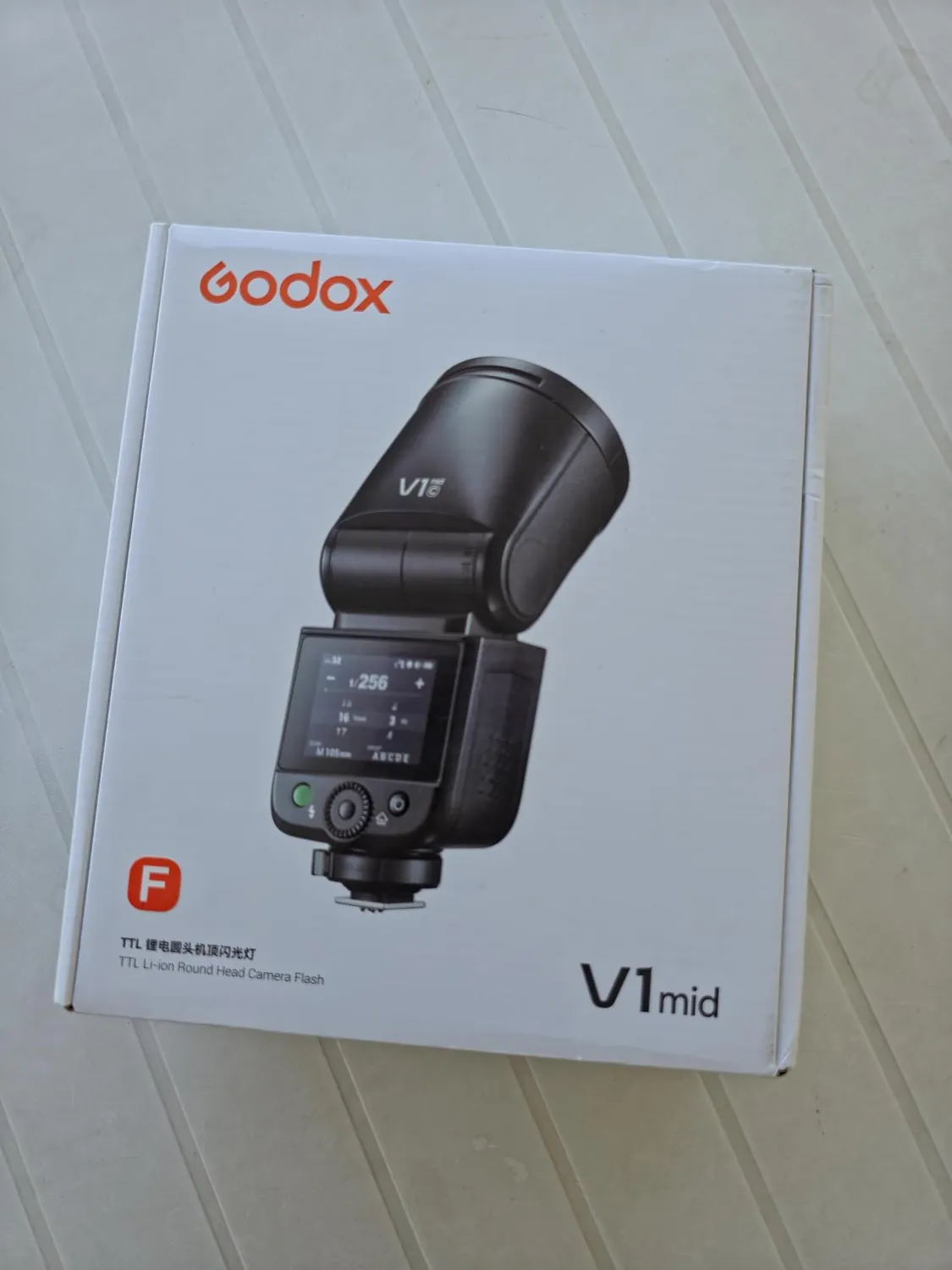 Godox V1 Mid O flash testa rotonda TTL per Olympus Panasonic