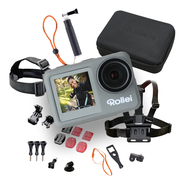 Rollei Actioncam 9S Plus action cam bundle 23 pezzi 4K