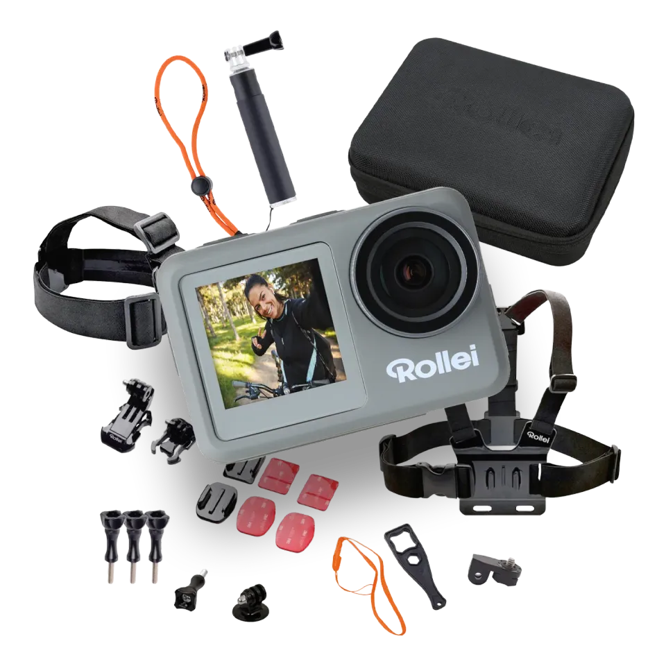 Rollei Actioncam 9S Plus action cam bundle 23 pezzi 4K