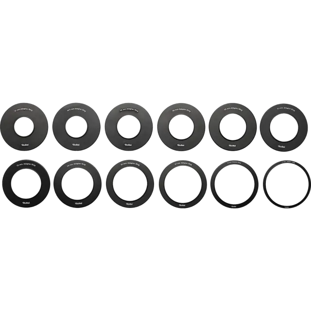Rollei F:X Pro set anelli adattatori filtri 100mm 12 diametri