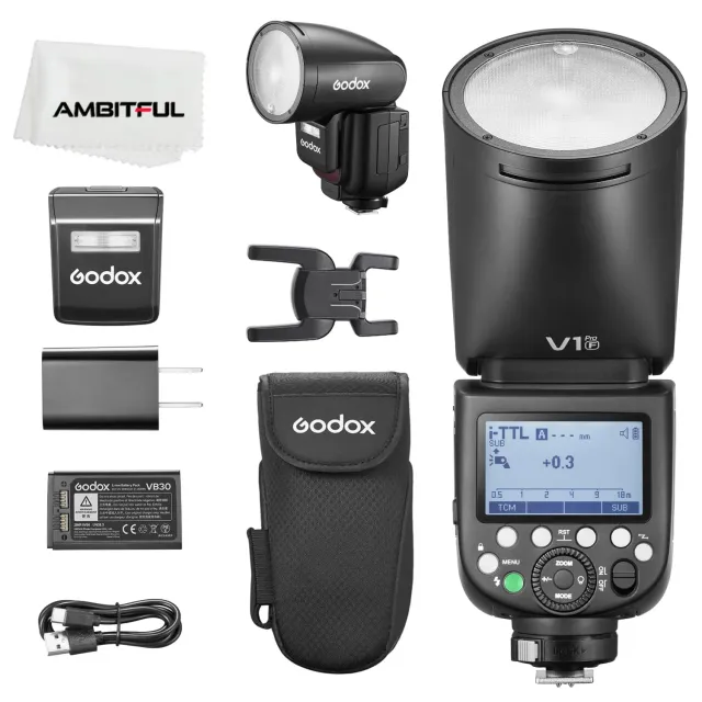 Godox V1Pro F Flash testa tonda Fujifilm con SU-1
