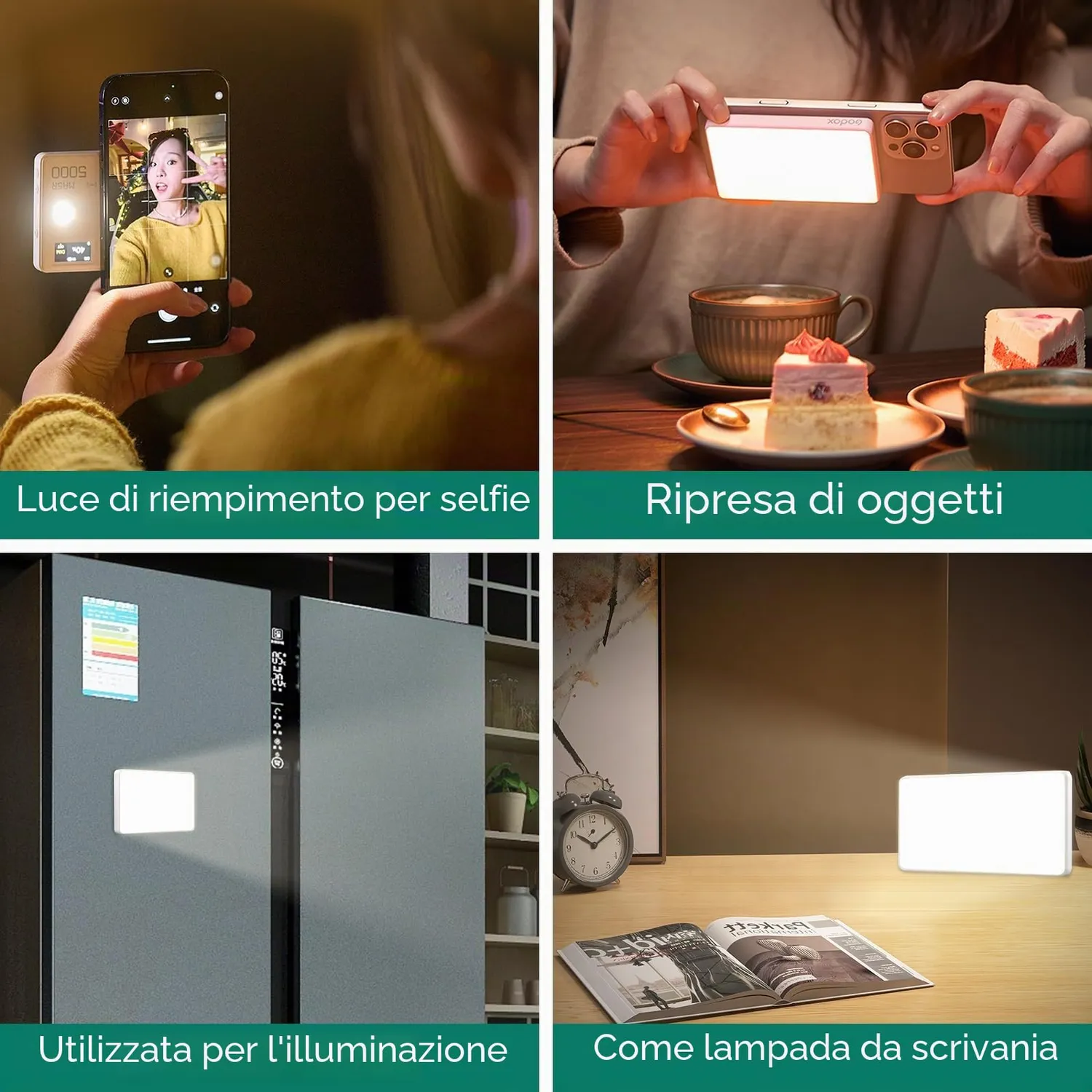 Godox MA5R luce selfie magnetica RGB 1800-10000K power bank