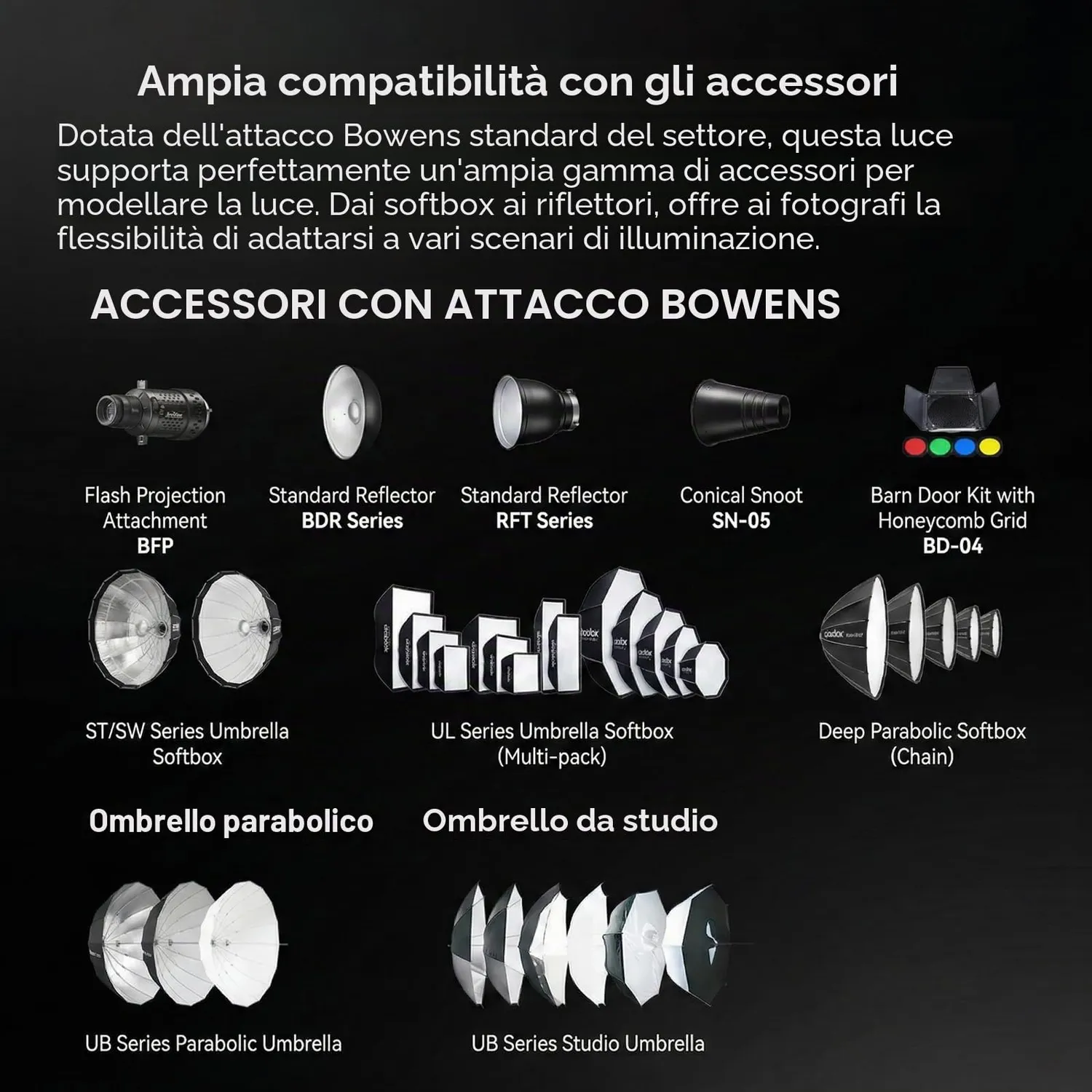 Godox SK400III-V flash da studio 400Ws LED Bowens