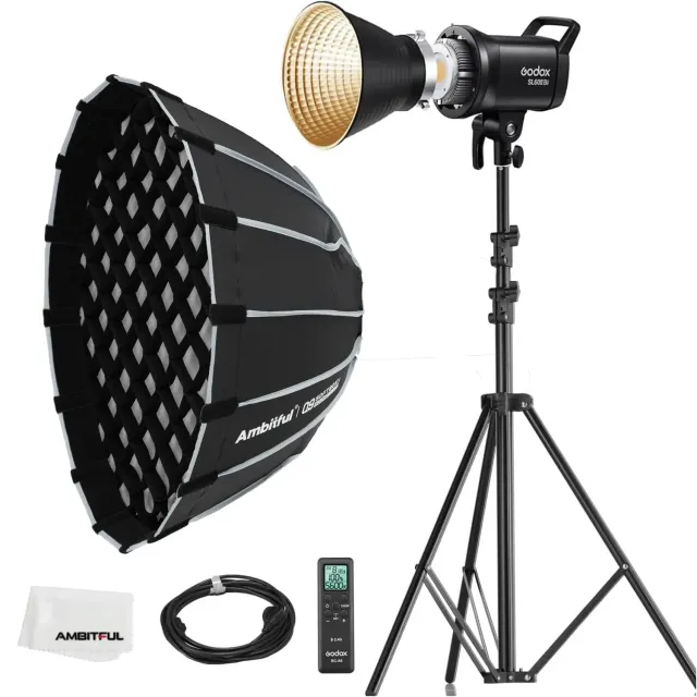 Godox SL60II-Bi Kit Luci LED 2x + Softbox PS60