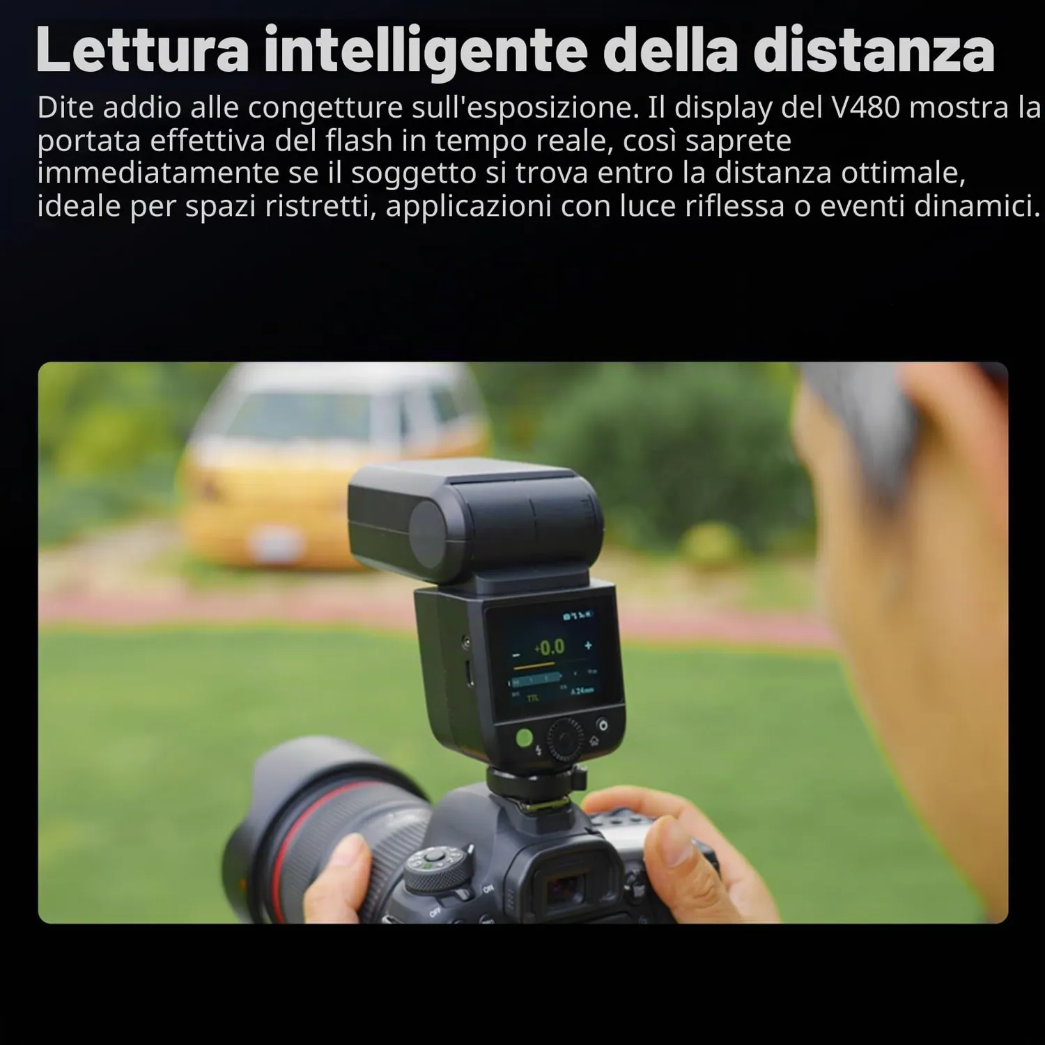 Godox Knowled V480C Flash TTL per Canon con HSS