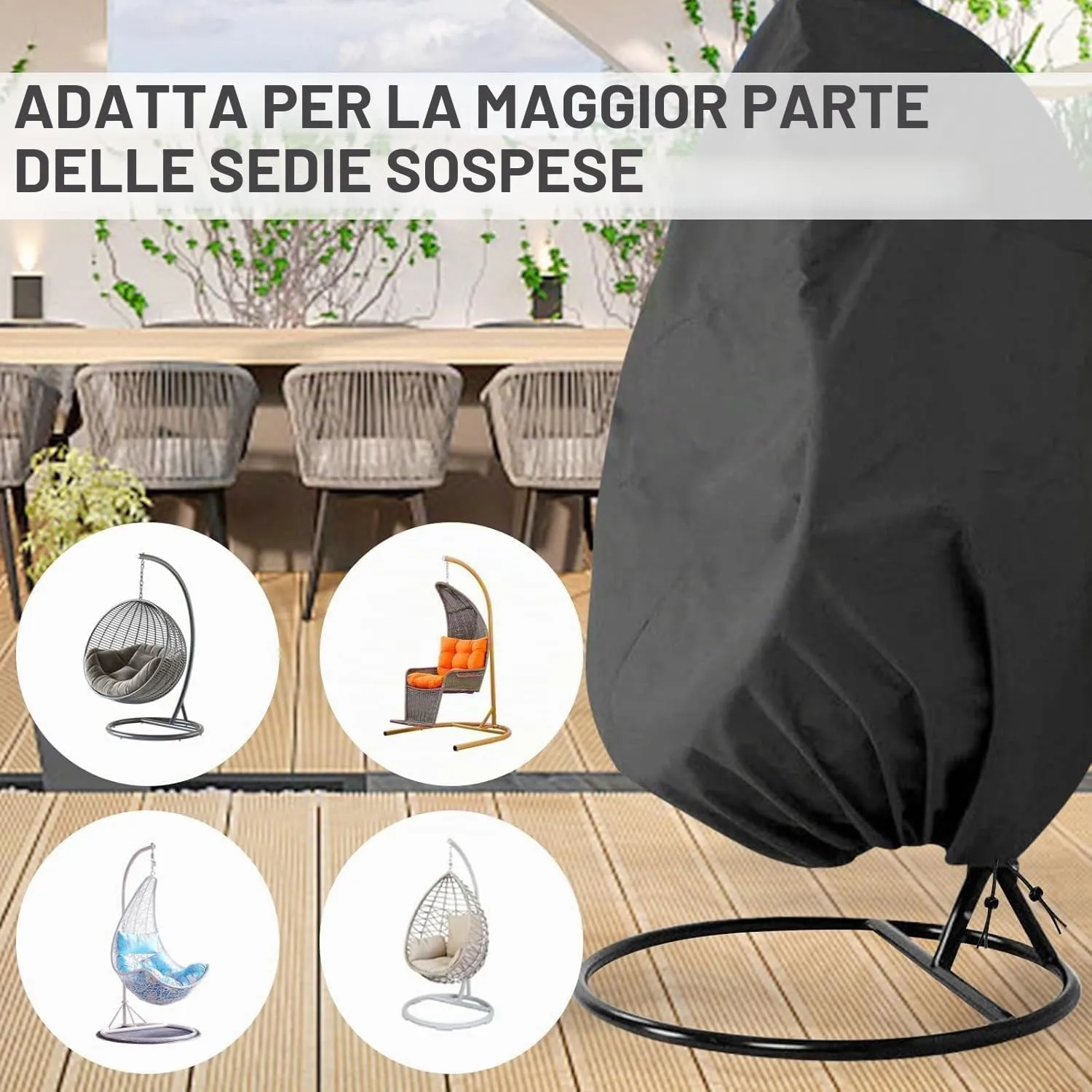 FGen Copertura Sedia Sospesa 190x110cm Impermeabile