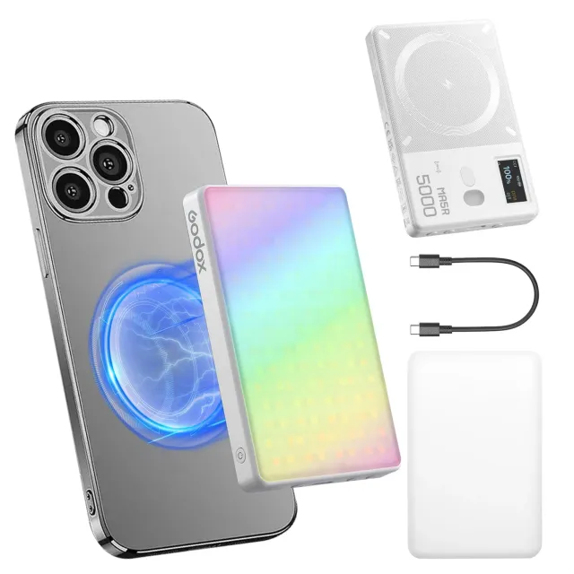 Godox MA5R luce selfie magnetica RGB 1800-10000K power bank