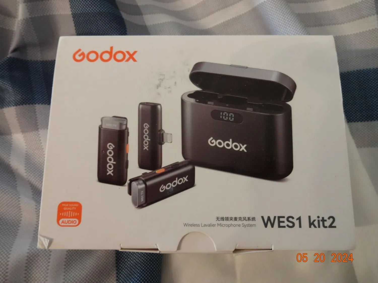 Godox WES1 KIT2 Microfono Lavalier Wireless iPhone MFi 2 TX