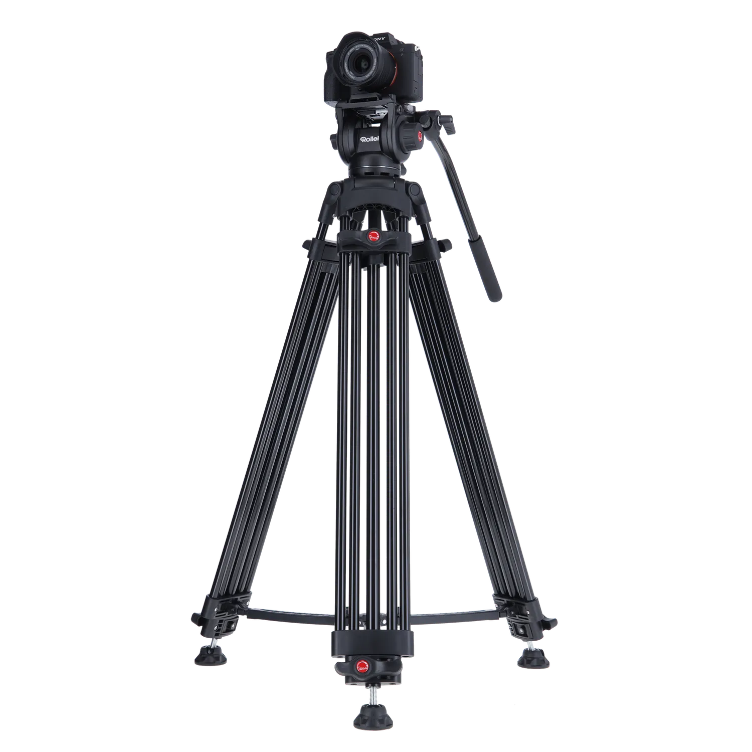 Rollei Treppiede Video Fluido 8 kg Alluminio