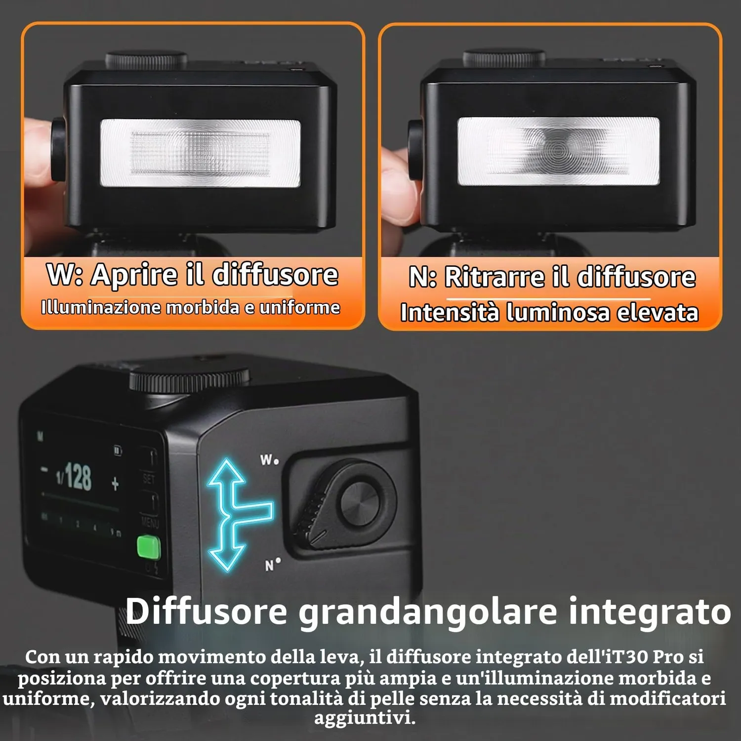 Godox IT30Pro C Flash TTL Canon Nero HSS