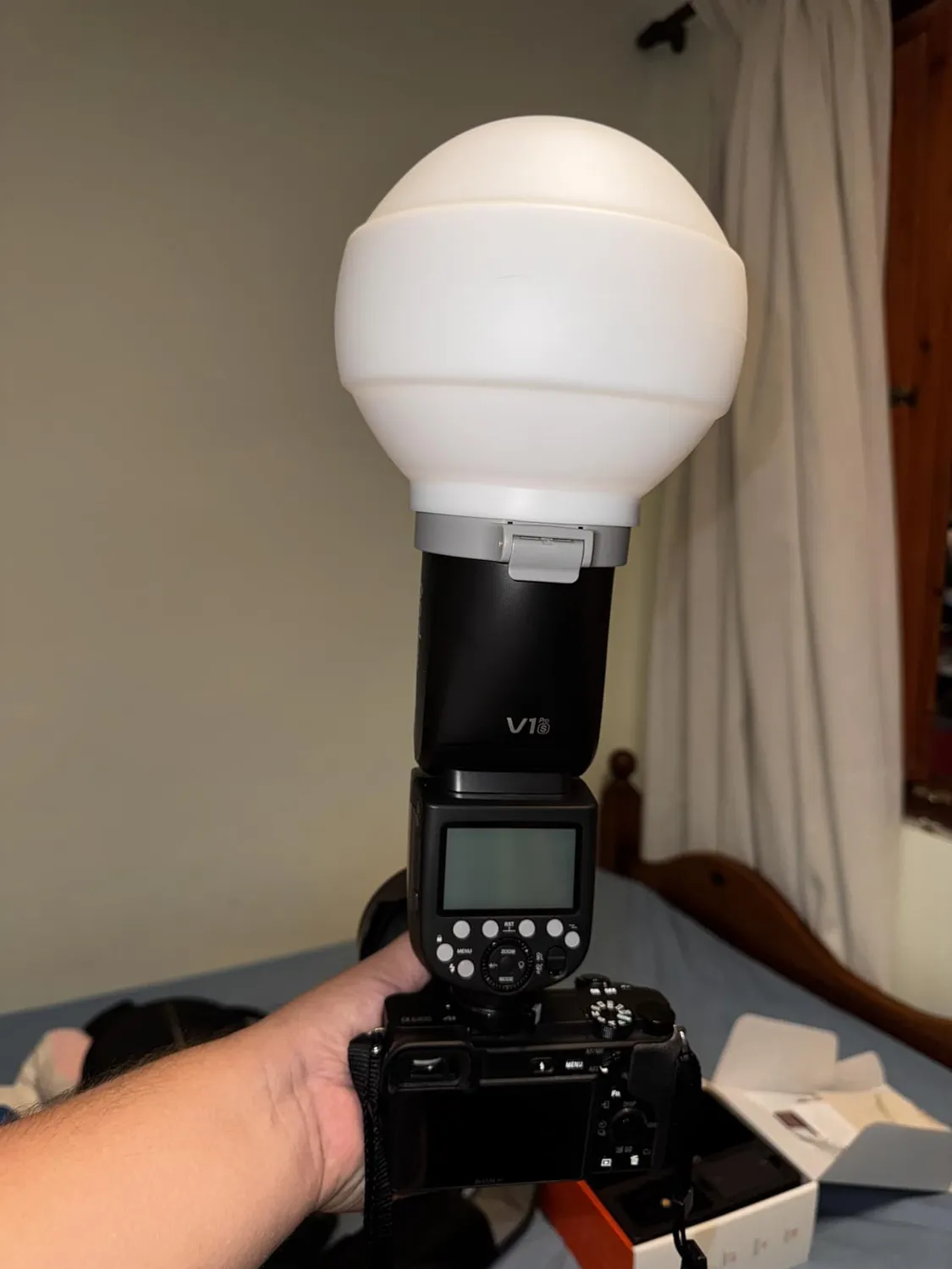 Godox V1Pro-O Flash Testa Rotonda Olympus