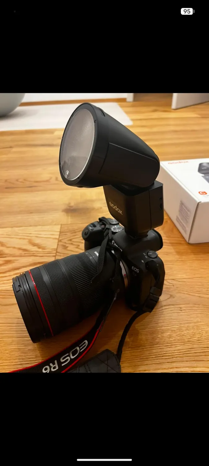 Godox V1 MID S flash TTL per Sony nero 55Ws
