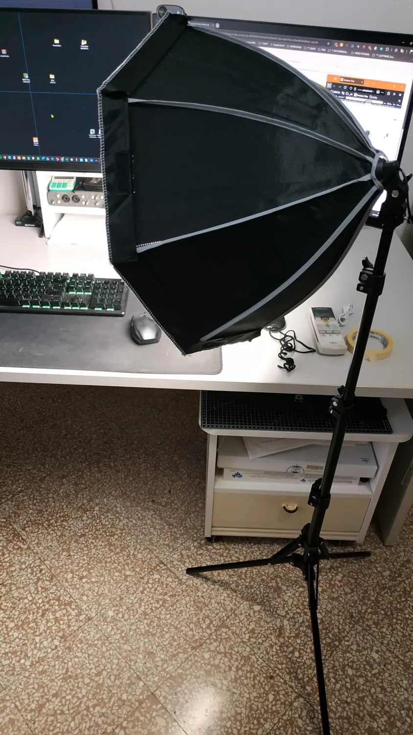FGen Softbox Ottagonale 50 cm LED 60W con Telecomando