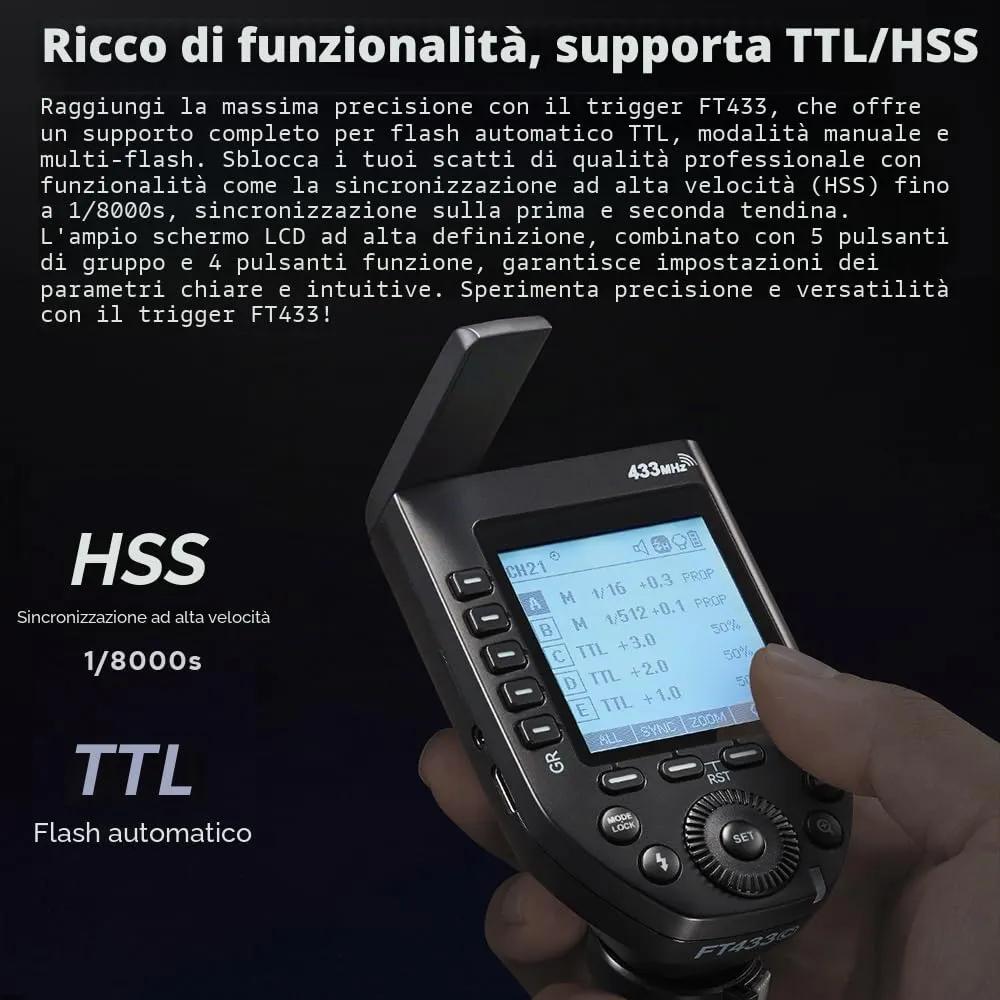 Godox FT433-C Trigger Flash Canon 433MHz TTL