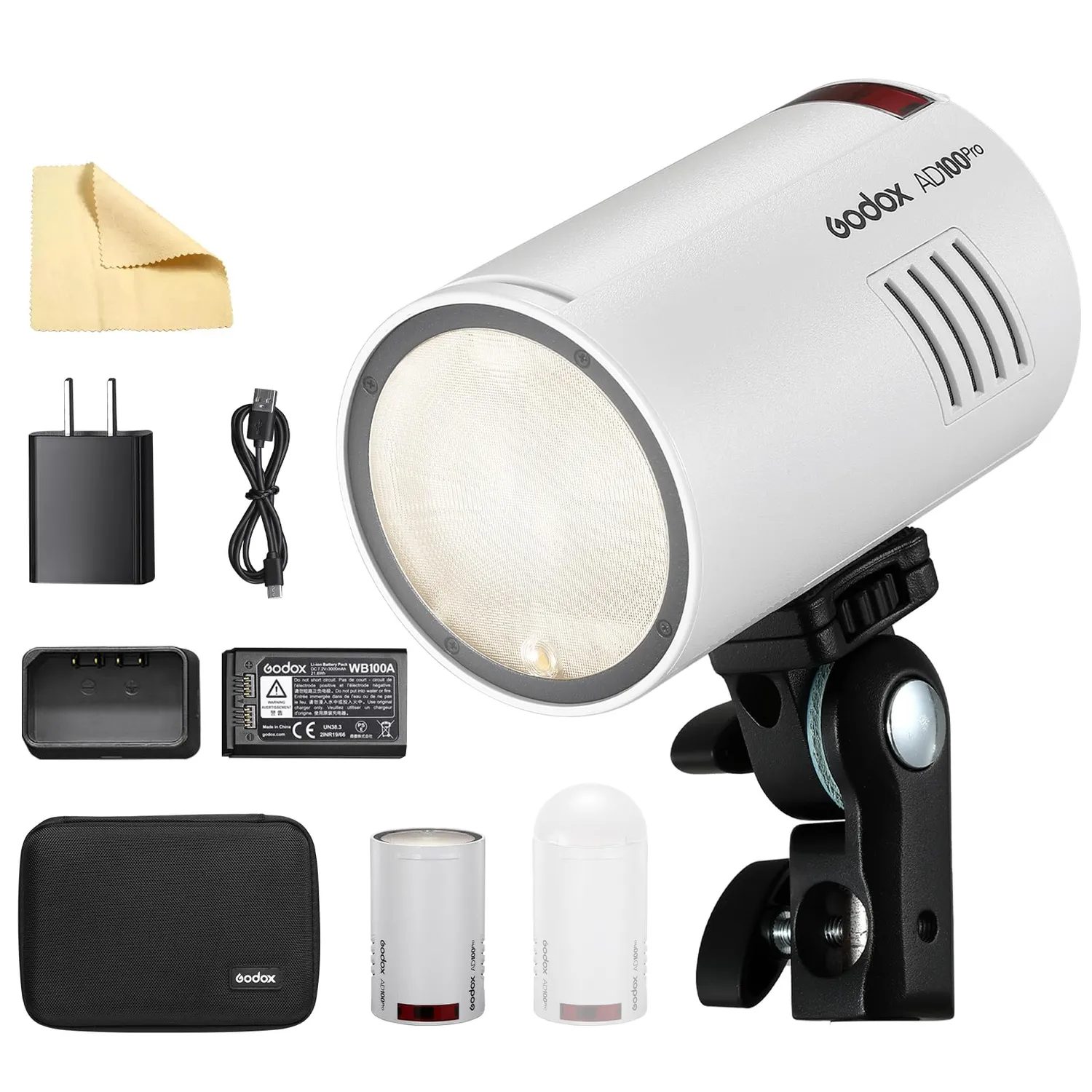 Godox AD100Pro flash portatile TTL nero 100Ws tondo