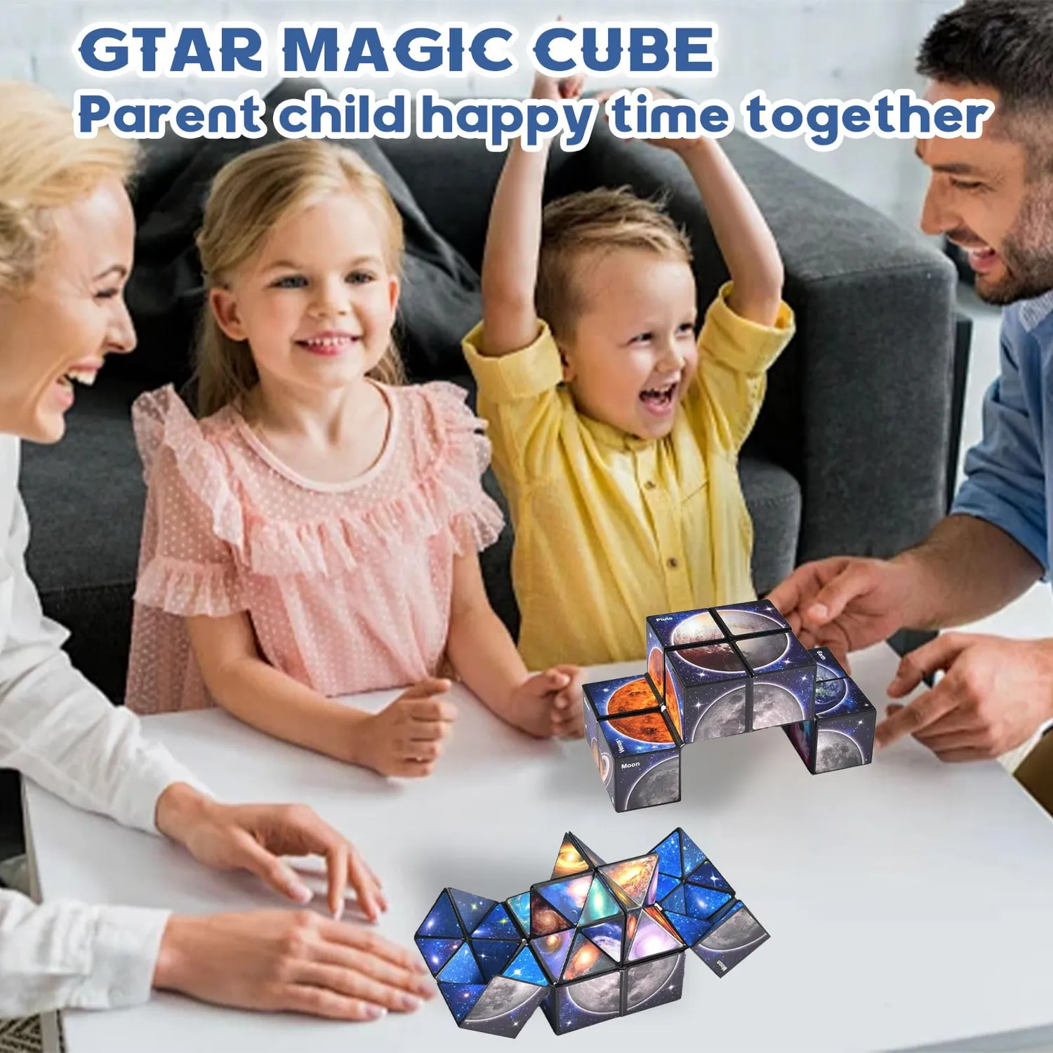 FGen Cubo Magico 2 in 1 Infinity Cubo Antistress Galassia