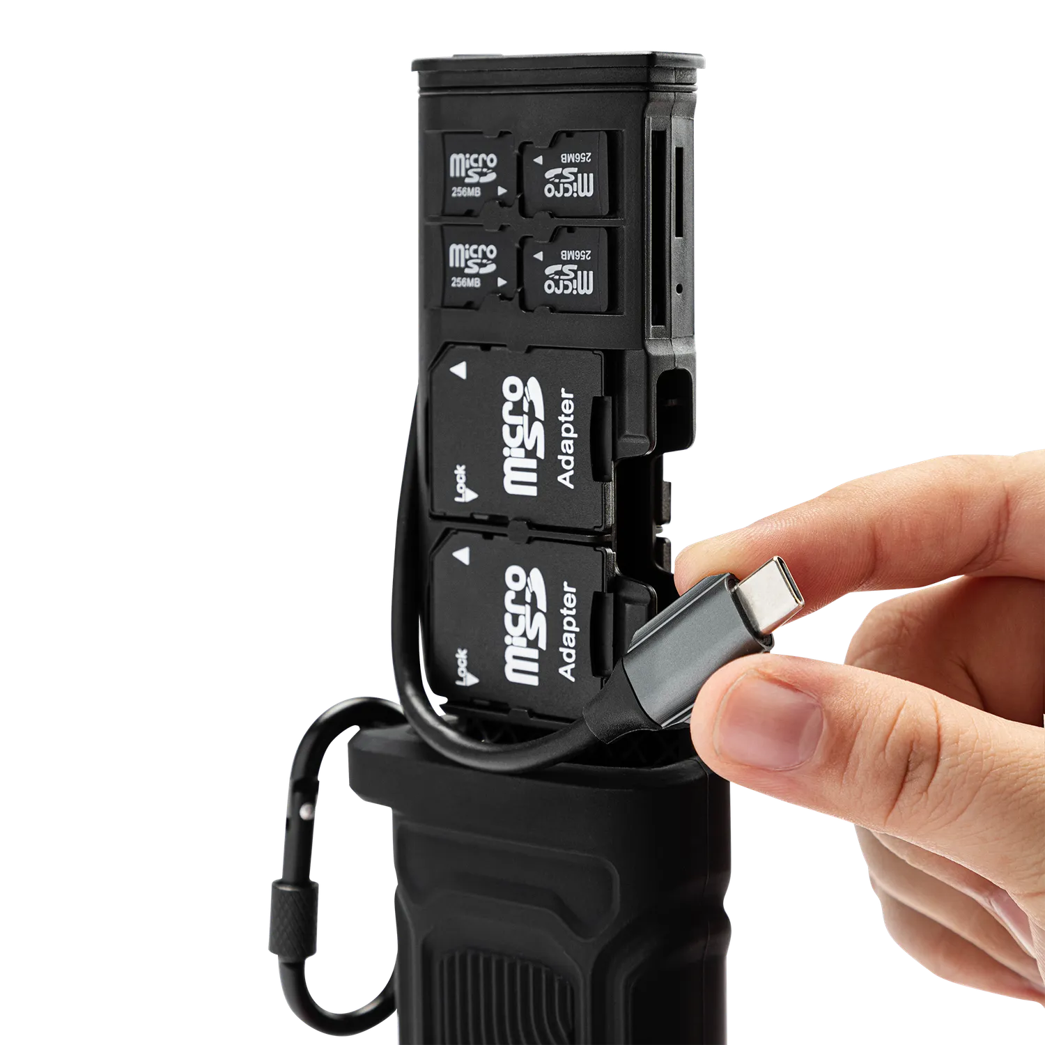 Rollei 2-in-1 Travel lettore schede SD microSD con custodia