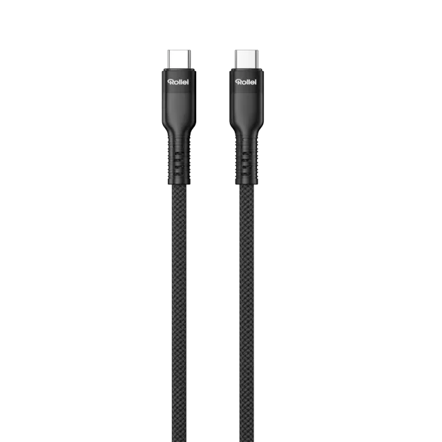 Rollei cavo USB-C USB-C 100W 1,2 m nylon 10 Gbps