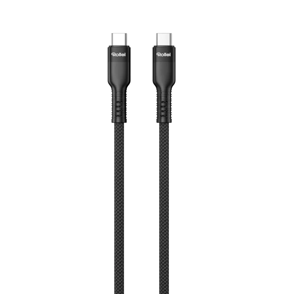 Rollei cavo USB-C USB-C 100W 1,2 m nylon 10 Gbps