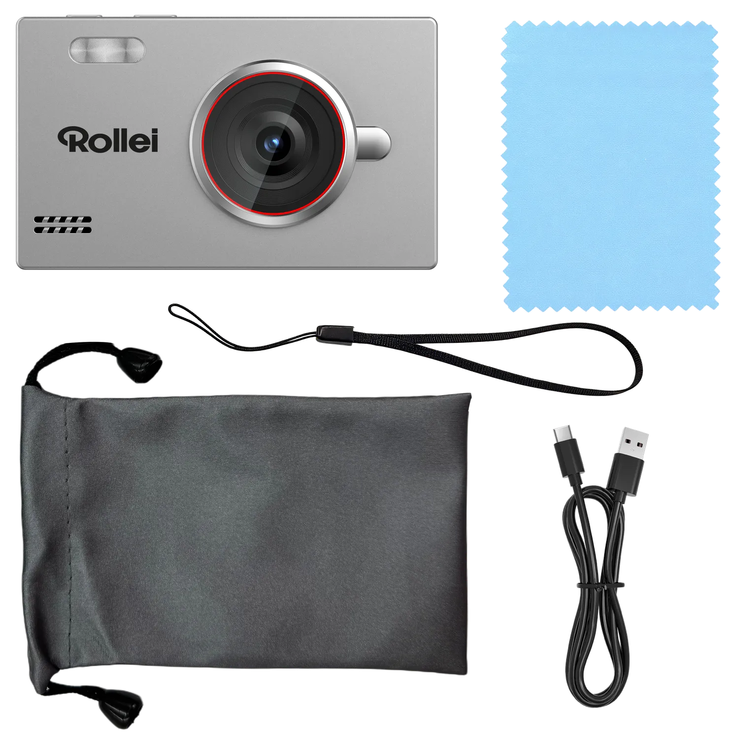 Rollei Compactline Slim fotocamera digitale 80MP 4K argento