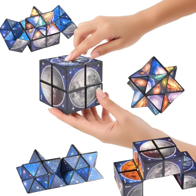 FGen Cubo Magico 2 in 1 Infinity Cubo Antistress Galassia