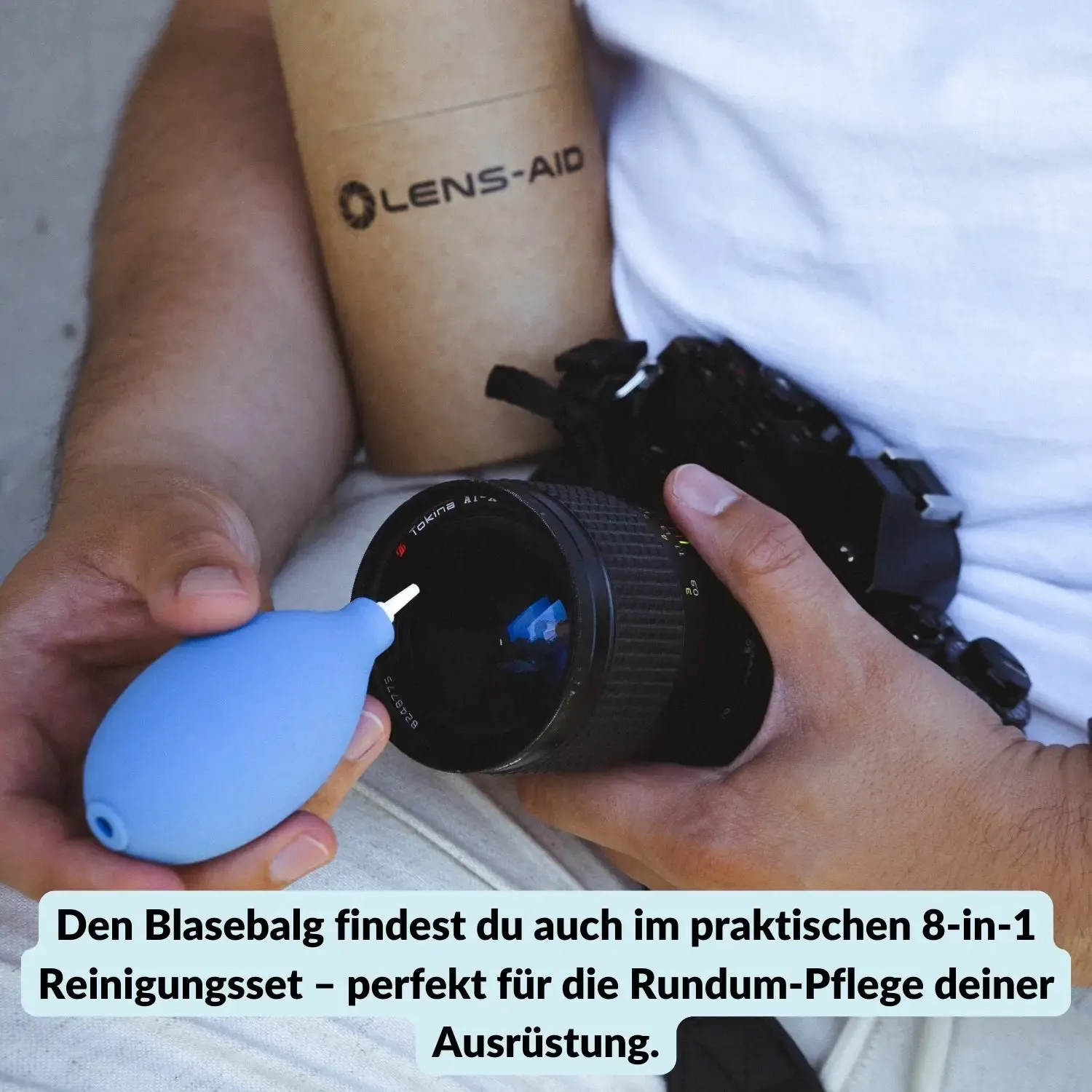 LENS-AID soffietto aria 9,7 cm per fotocamere e lenti