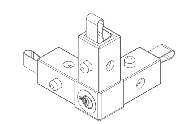 Kino Flo LiteTile LiteBox Corner 3-Way diffusore giallo